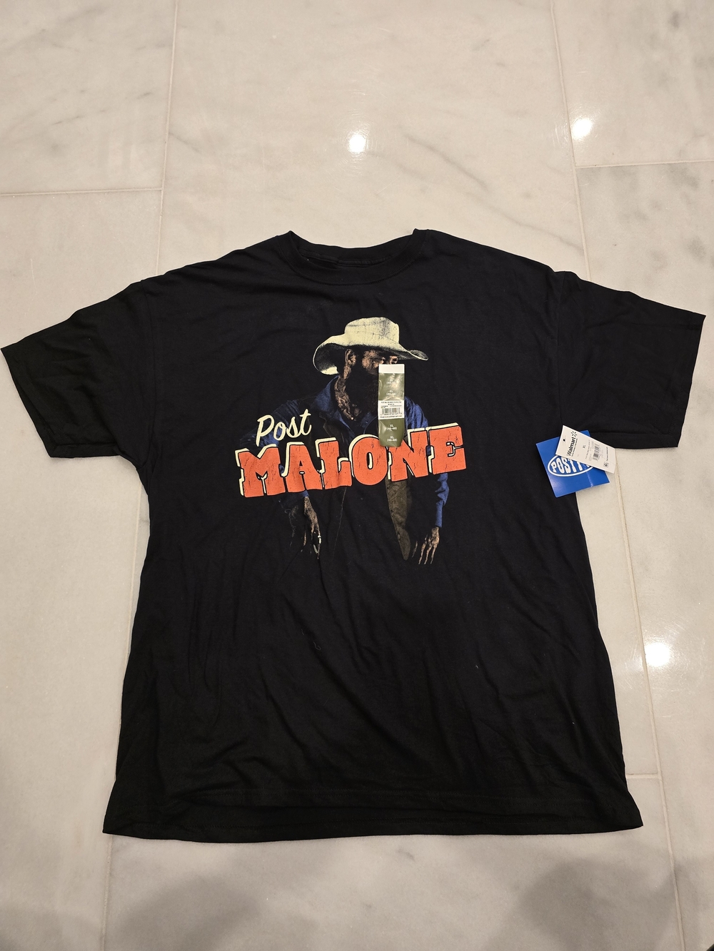 Post Malone Black Graphic Short-Sleeve Tee